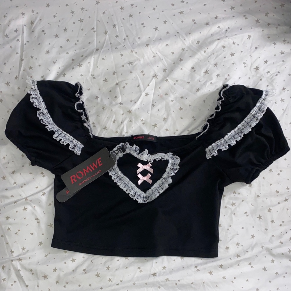 Black Top with bows and lace